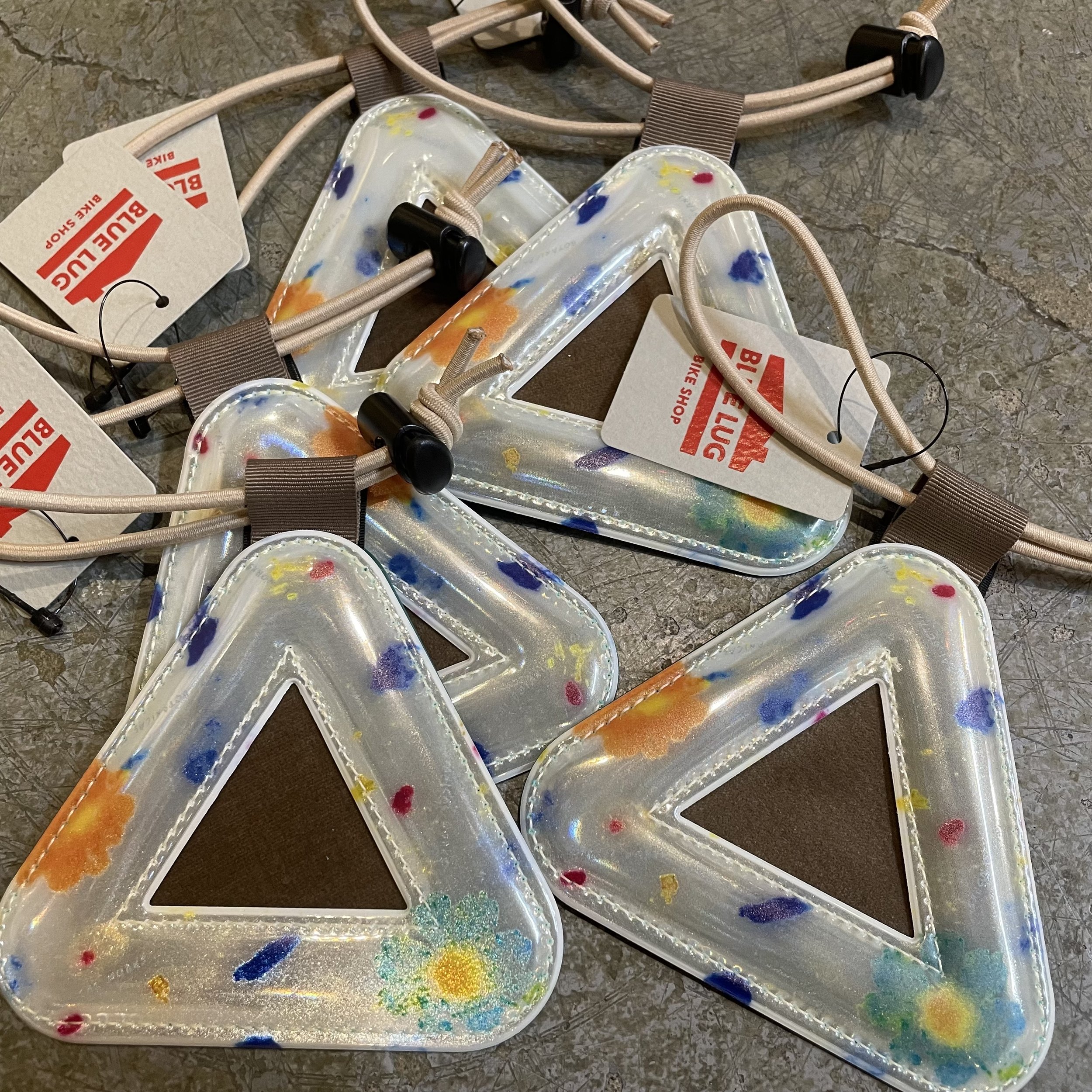 Blue Lug Tie Dye Triangle Reflector — Golden Pliers Blue Lug Tie Dye Triangle Reflector — Golden Pliers